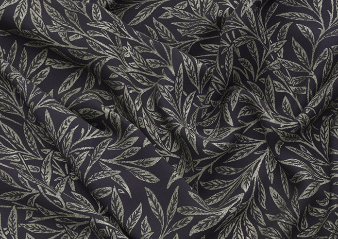 William Morris At Home Willow, Woven Indigo - Twist&Fit Roman Blind - Image 4